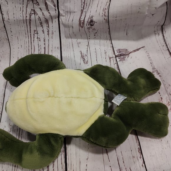 Realistic Green Frog Toad Plush Stuffed Animals A&A Plush - Picture 5 of 6